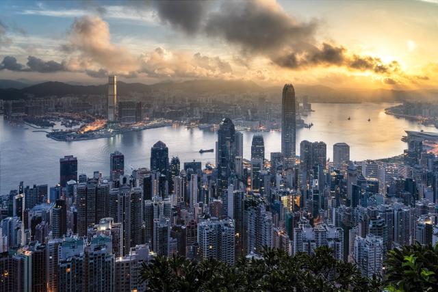 Hong Kong mountain view